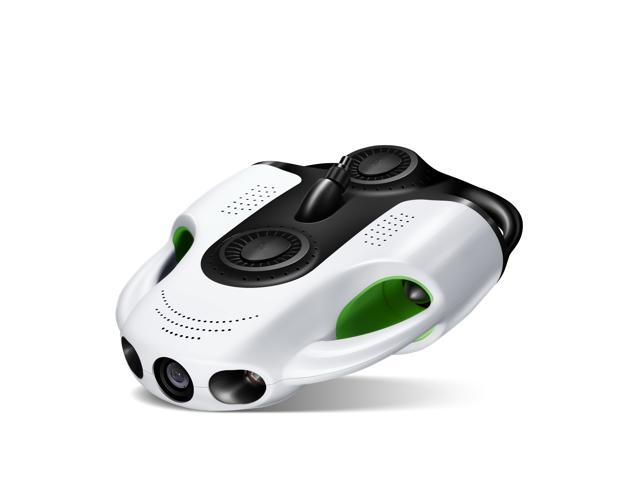 Youcan Robot BW Space Pro プロフェッショナル水中ドローン（6倍ズーム4K UHDカメラ、リアルタイムビューイング、姿勢ロック、安定信号、100mテザー）