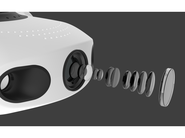 Youcan Robot BW Space Pro プロフェッショナル水中ドローン（6倍ズーム4K UHDカメラ、リアルタイムビューイング、姿勢ロック、安定信号、100mテザー）