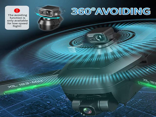 OPTIMAL GPSドローン（大人向け、360°障害物回避、4K HD三軸ジンバルカメラ、5G WiFi FPV、長時間飛行RCクアッドコプターブラシレス、バッテリー3個）