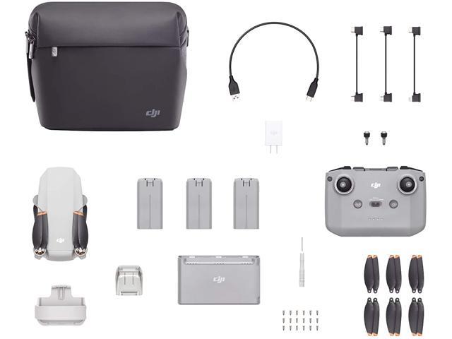 DJI Mini 2 Fly More Combo - 超軽量折りたたみ式ドローン（大人・子供用、3軸ジンバル4Kカメラ、12MP写真、31分飛行時間、OcuSync 2.0 10km HD映像伝送、QuickShots機能）