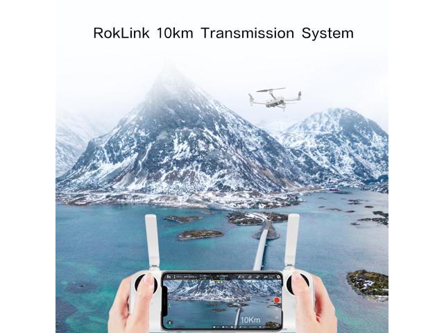 FIMI X8SE 2022 V2 折りたたみドローン（4Kカメラ、RCクアッドコプター、3軸ジンバル、35分飛行時間、10km映像伝送、48MP写真、レベル8耐風性能、128 SDカードとメガホン付属）