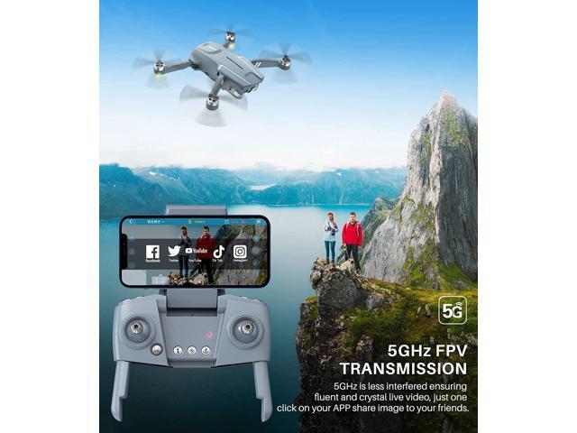 SYMA GPSドローン（4K EIS UHD 90°FOVカメラ、大人初心者向け、FPV RCクアッドコプター、ブラシレスモーター、バッテリー2個（54分飛行）、5GHz伝送、スマート自動帰還、フォローミー）