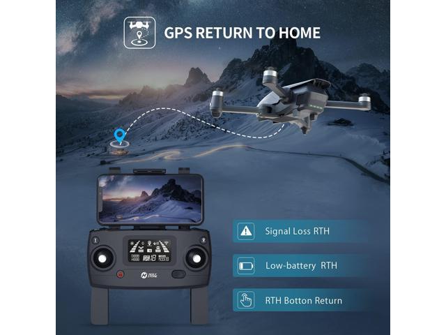 Holy Stone HS710 ドローン（大人向け4Kカメラ、GPS FPV折りたたみ5Gクアッドコプター、初心者向け、オプティカルフローポジショニング、自動帰還、フォローミー、ブラシレスモーター、簡単操作）