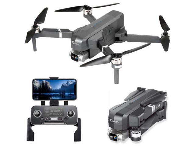 Contixo F35 GPSドローン（4K UHDカメラ、2軸自己安定ジンバル、5G WiFi FPV RCクアッドコプター、大人向けブラシレスドローン、ボーナス64GB SDカードキャリングケース）