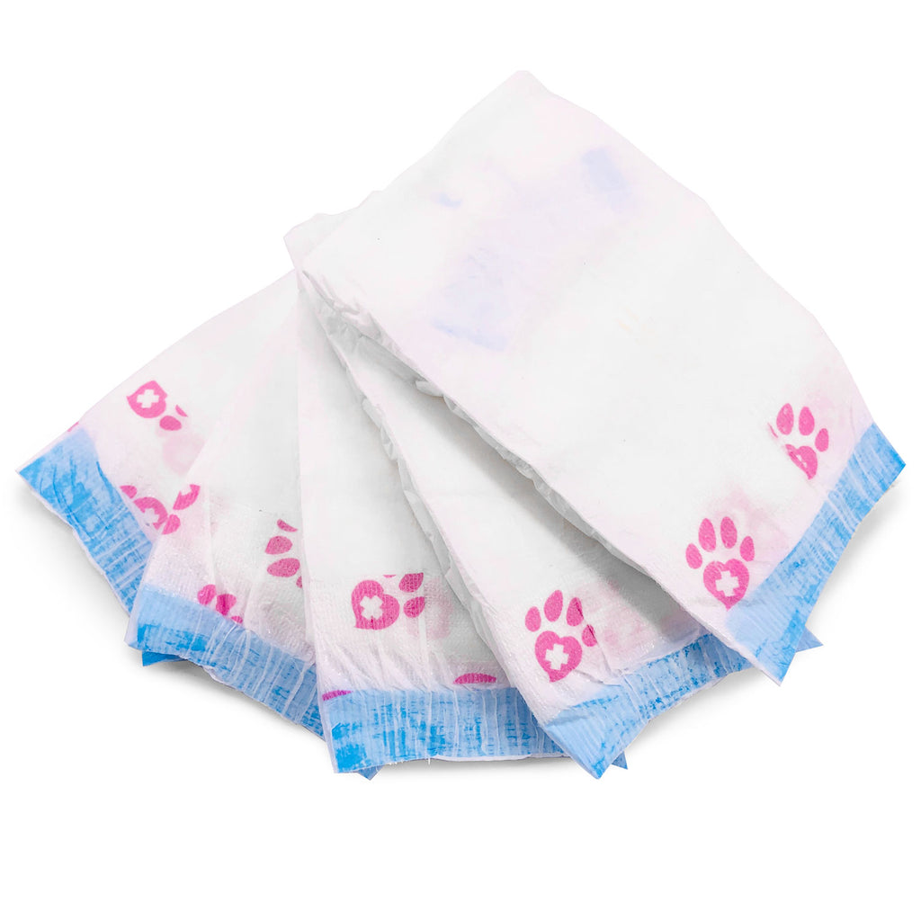 バリューフレッシュ メス犬用使い捨ておむつ、ラージ/Xラージ、288枚入り BULK PACK - 尾部穴付きフルカバー、引っ掛かり防止ファスナー、漏れ防止、おしっこインジケーター付き