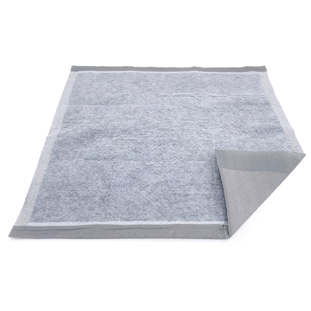 バリューパッドウルトラカーボン 子犬用トレーニングパッド、中型 23x24インチ、400枚入り BULK PACK - スーパープレミアム子犬用おねしょシート、活性炭、高速吸収トップシート、超吸収性ゲルコア、5層構造