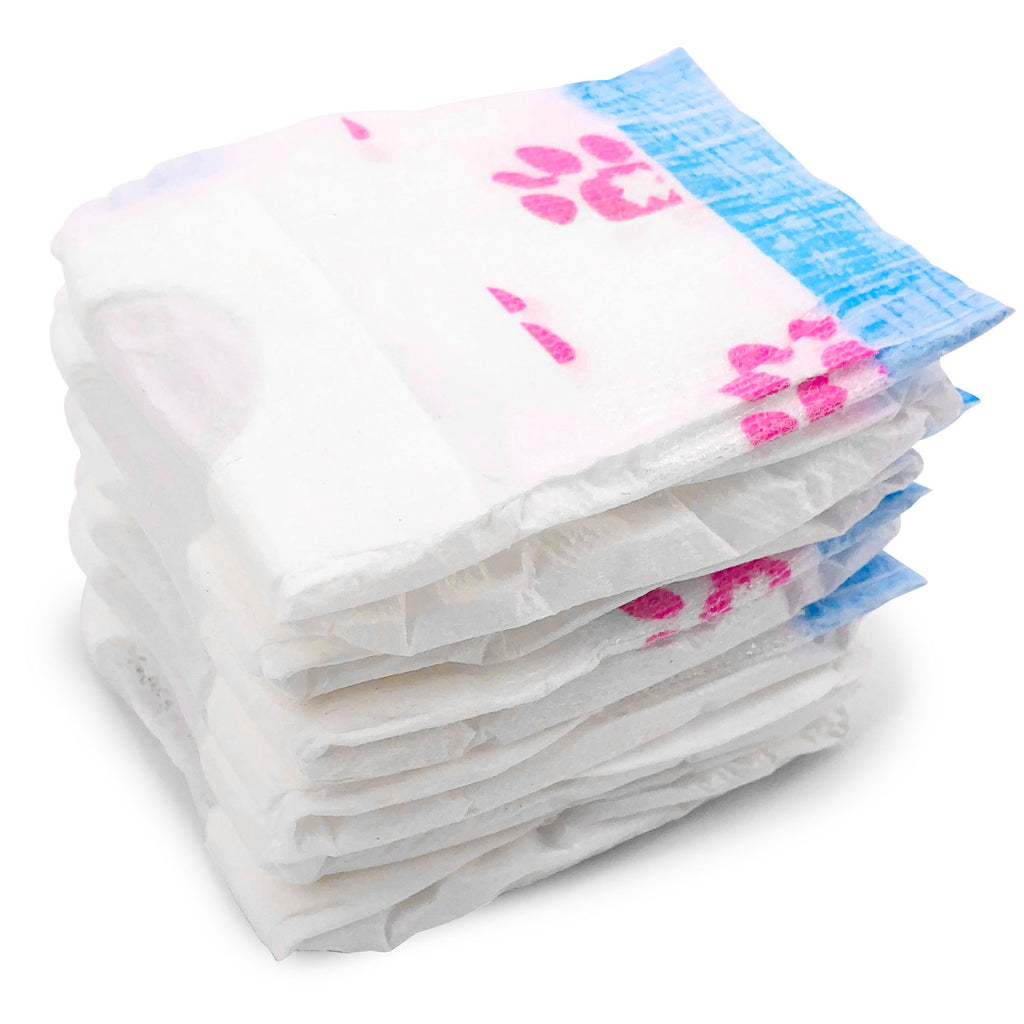 バリューフレッシュ メス犬用使い捨ておむつ、X-Small、288枚入り BULK PACK - 尾部穴付きフルカバー、引っ掛かり防止ファスナー、漏れ防止、おしっこインジケーター付き